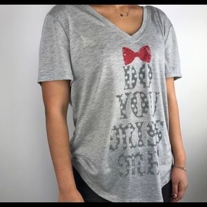 Miss Me Gray short sleeve tee size S